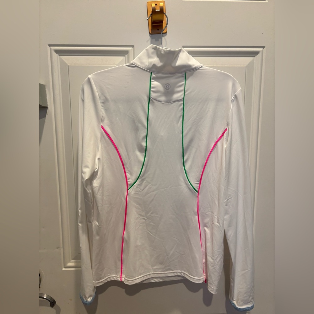 G/FORE
Women's Stretch Nylon Interlock Tipped 1/4 Zip Pullover - Picture 4 of 6